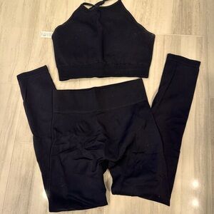 🍊 Paragon Fitwear Seamless Cross Back Sports Bra and legging | medium